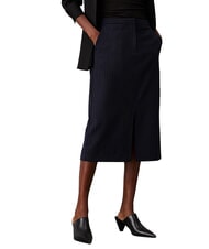 CALVIN KLEIN CK Fustă midi cu dungi subțiri - Fuste pentru femei