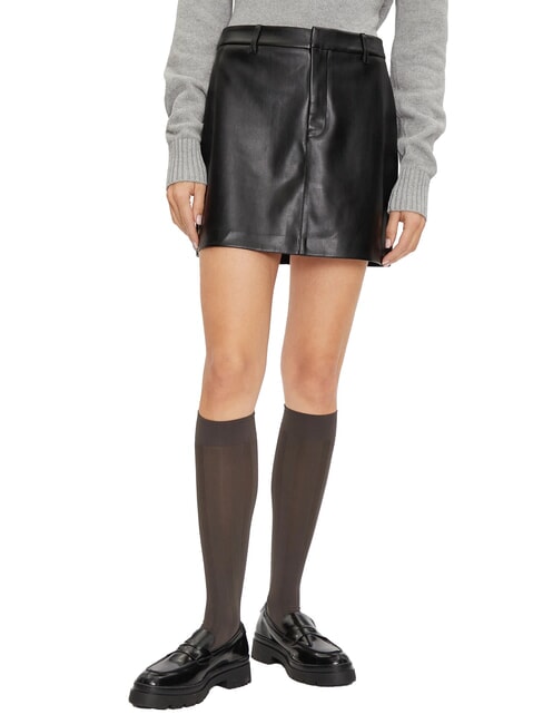 CALVIN KLEIN CK JEANS Mini-fustă moale ck negru - Fuste pentru femei