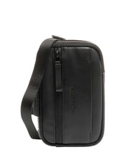 PIQUADRO CHARLIE Geantă de piele negru - Genți de umăr bărbați - 1