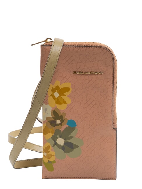 PIQUADRO FL Suport pentru smartphone la gât ROSA - Husă pentru tabletă și organizator