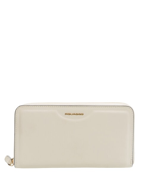 PIQUADRO GEA GEA Portofel din piele alb - Portofele femei