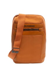 PIQUADRO WOODY Rucsac cu un singur umăr din material din piele ORANGE - Rucsacuri pentru laptop - 1