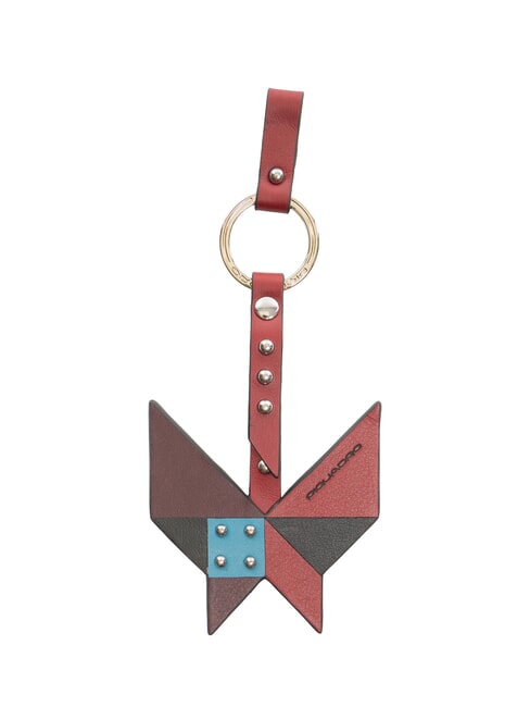 PIQUADRO MUSE Portcard din piele și metal bordeaux - Portchei