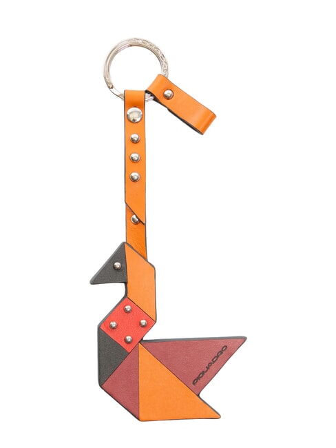 PIQUADRO MUSE Breloc din piele ORANGE - Portchei