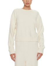 CALVIN KLEIN CK Hanorac cu guler rotund fildeş - Hanorace pentru femei - 1