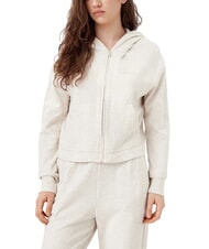 CALVIN KLEIN CK Hanorac cu fermoar complet, glugă și buzunare fulgi de ovăz - Hanorace pentru femei - 1