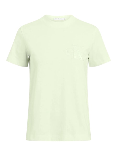 CALVIN KLEIN CK JEANS Tricou cu mânecă scurtă din bumbac verde celadon - tricou