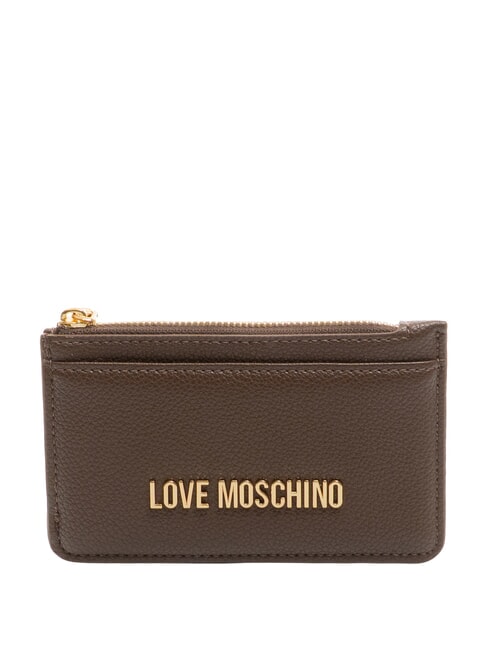 LOVE MOSCHINO JEWEL Suport plat pentru carduri cu fermoar Mi-e teamă - Portofele femei
