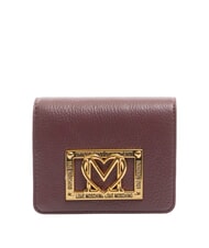 LOVE MOSCHINO LOCKED IN GOLD  Portofel mic vin - Portofele femei - 1