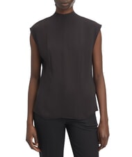 CALVIN KLEIN CK Bluză cu m&acirc;necă scurtă din viscoză - Cămăși