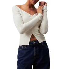 CALVIN KLEIN CK JEANS Cardigan cu nervuri și nasturi - Pulovere pentru femei