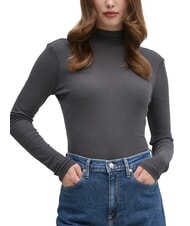 CALVIN KLEIN CK JEANS Pulover cu guler înalt din bumbac - Pulovere pentru femei