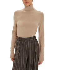 CALVIN KLEIN CK Pulover slim fit din lână cu guler înalt - Pulovere pentru femei