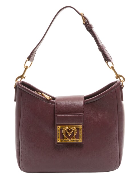 LOVE MOSCHINO LOCKED IN GOLD Geantă de umăr, cu curea de umăr vin - Genți femei