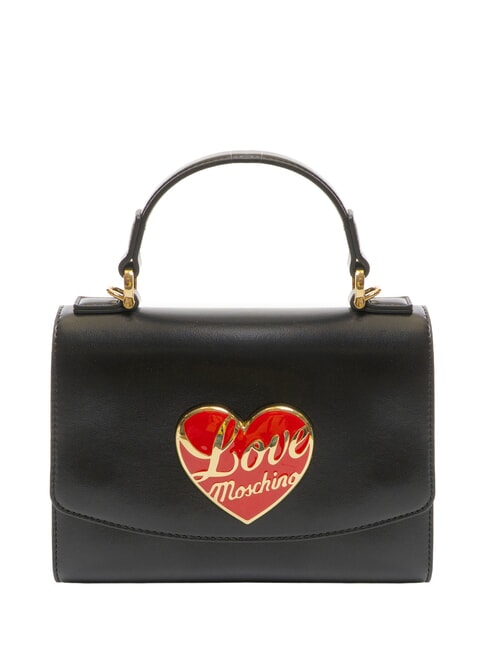 LOVE MOSCHINO LOVE HEART Geantă de mână, cu curea de umăr negru - Genți femei