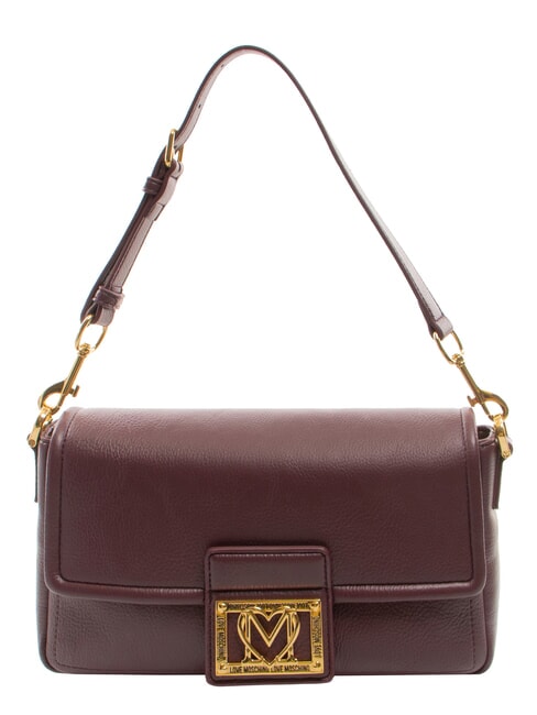 LOVE MOSCHINO LOCKED IN GOLD  Geantă de umăr, cu curea de umăr vin - Genți femei