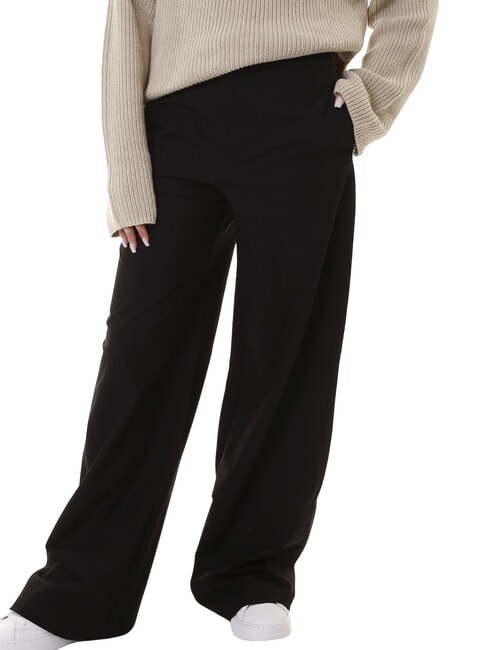 CALVIN KLEIN CK JEANS Pantaloni cu picior larg ck negru - Pantaloni pentru femei