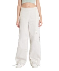CALVIN KLEIN CK JEANS Pantaloni cargo cu talie joasă coajă de ou - Pantaloni pentru femei - 1