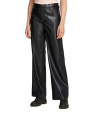 CALVIN KLEIN CK JEANS Pantaloni largi cu croială dreaptă ck negru - Pantaloni pentru femei - 1