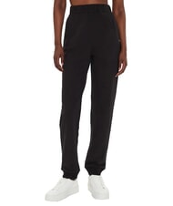 CALVIN KLEIN CK JEANS Pantaloni de trening din bumbac ck negru - Costume sport pentru femei - 1