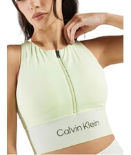 CALVIN KLEIN CK PERFORMANCE Sutien sport cu fermoar și impact mediu - Lenjerie de corp pentru femei