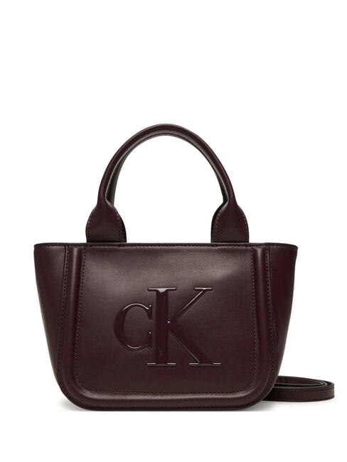 CALVIN KLEIN BOLD MONOGRAM Geantă mini cu curea de umăr caramel - Genți femei