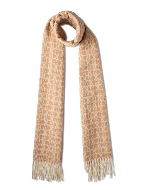LIUJO MONOGRAM Stolă cu logo monogramă cămilă - Eșarfe