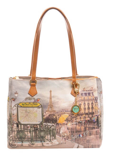 YNOT YESBAG Geantă de umăr imprimată Metroul din Paris - Genți femei