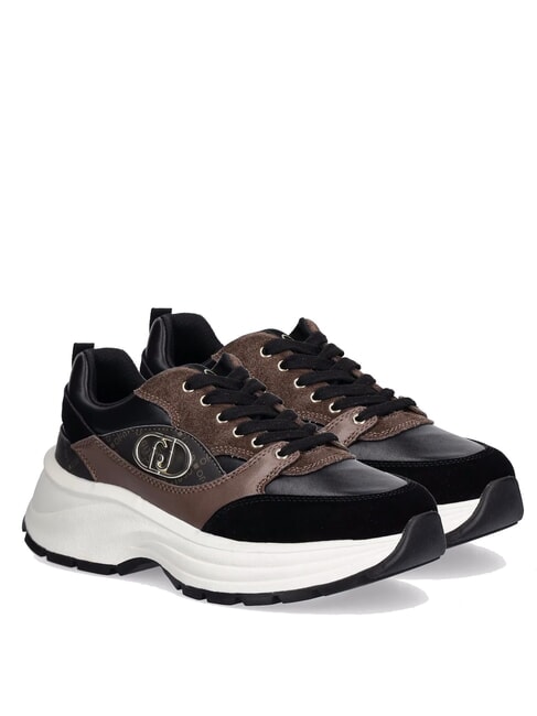 LIUJO EVA 06 Adidași groși negru/maro - Pantofi femei