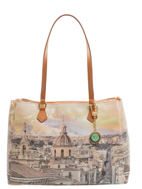 YNOT YESBAG Geantă de umăr imprimată Etna - Genți femei