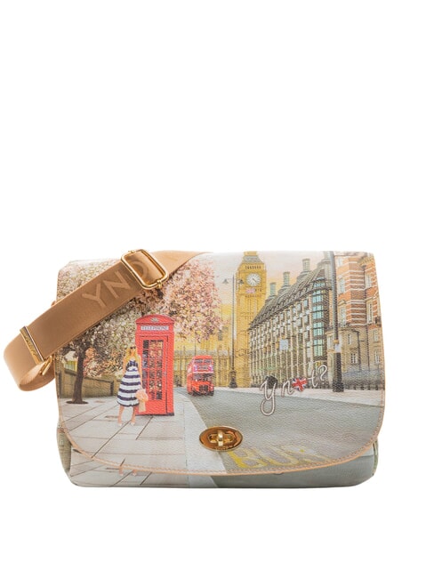 YNOT YESBAG Geantă de umăr cu clapă Trandafir englezesc - Genți femei