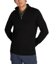 CALVIN KLEIN CK Pulover de lână cu guler înalt și fermoar - Pulovere pentru bărbați