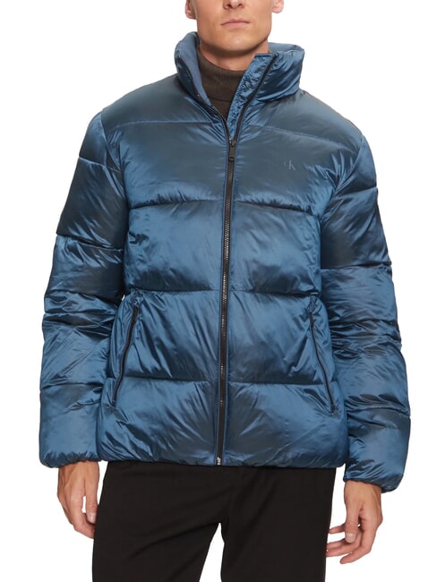 CALVIN KLEIN CK JEANS Jachetă căptușită strălucitoare Albastru China / negru CK - Jachete pentru bărbați