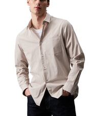 CALVIN KLEIN CK Cămașă cu dungi din poplin elastic Ceață londoneză - Cămăși pentru bărbați - 1