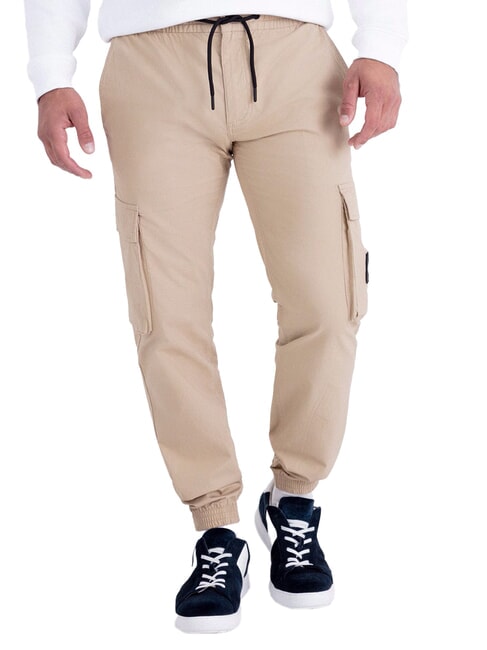 CALVIN KLEIN CK JEANS Pantaloni cargo skinny fit travertine - Jeans