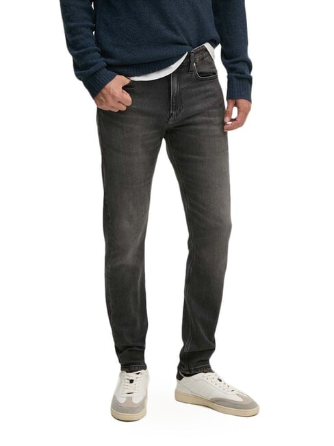 CALVIN KLEIN CK JEANS Blugi skinny slim fit denim negru - Jeans