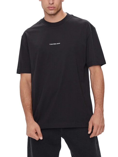 CALVIN KLEIN CK JEANS Tricou cu mânecă scurtă, croială regulată ck negru - tricou