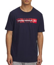 UNDER ARMOUR CAMO CHEST Tricou cu mânecă scurtă bleumarin miezul nopții - tricou - 1