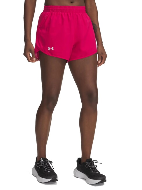 UNDER ARMOUR FLY BY 3  fuchsia umbrită - Pantaloni