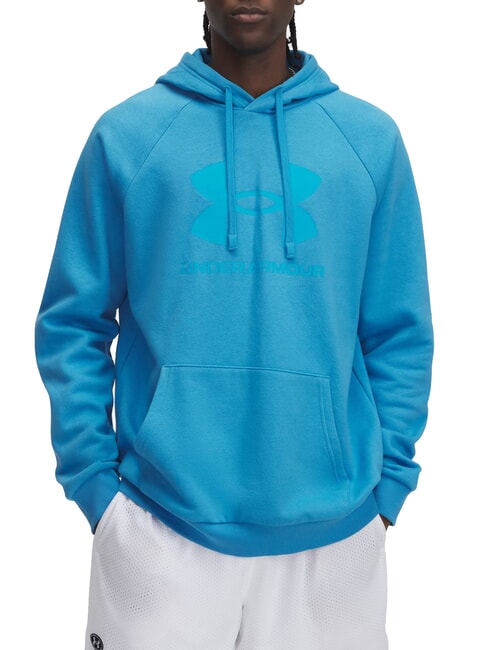 UNDER ARMOUR RIVAL FLEECE Hanorac cu gluga albastru eter - hanorace