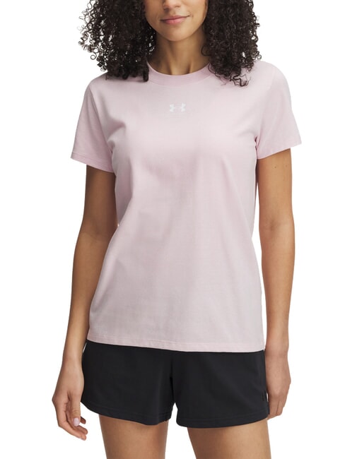 UNDER ARMOUR RIVAL CORE Tricou roz intens - tricou