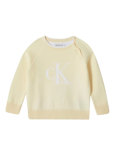 CALVIN KLEIN CK KIDS Hanorac cu guler rotund și nasturi amurg - Hanorac pentru bebeluși