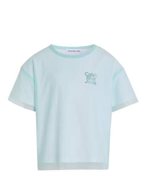 CALVIN KLEIN CK KIDS Tricou cu mânecă scurtă nuanță albastră - Tricou copil