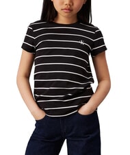 CALVIN KLEIN CK KIDS Tricou cu mânecă scurtă și dungi - Tricou copil