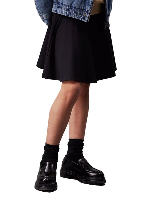 CALVIN KLEIN CK KIDS Fustă scurtă cu talie elastică ck negru - Fuste pentru fetițe