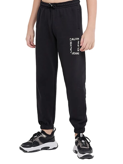 CALVIN KLEIN CK KIDS Pantaloni de trening pentru bebeluși ck negru - Pantaloni pentru copii