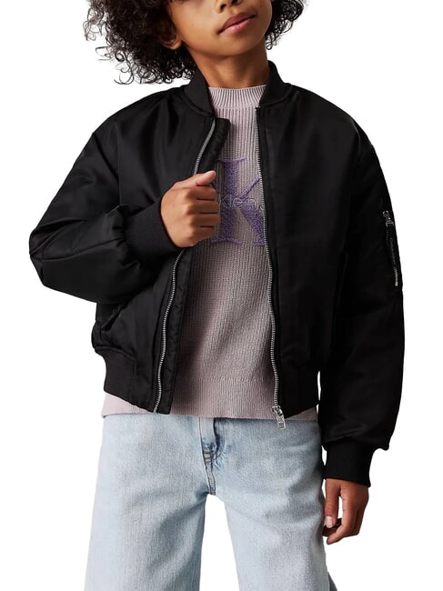 CALVIN KLEIN CK KIDS Geacă bomber pentru bebeluși ck negru - Jachete pentru copii