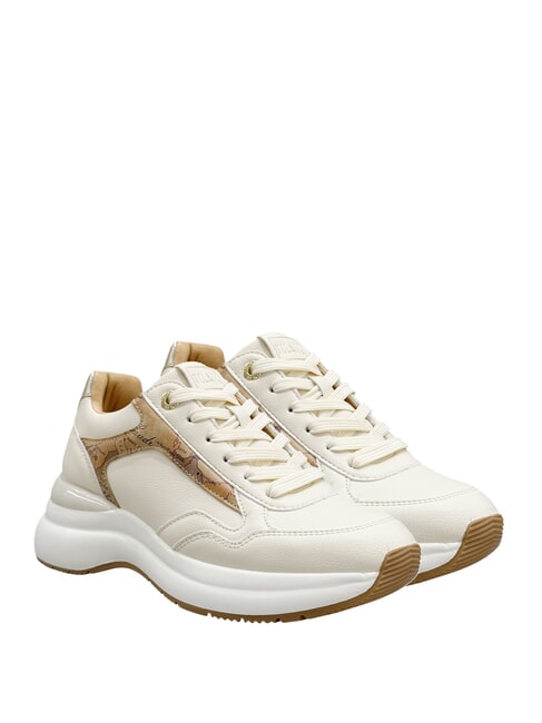 ALVIERO MARTINI PRIMA CLASSE GEO JR Teniși cu talpă înaltă alb murdar/bej geo - Pantofi femei