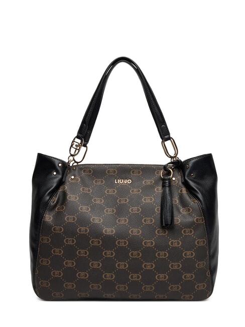 LIUJO CIRRY Geantă mare cu ciucure BLACK - Genți femei