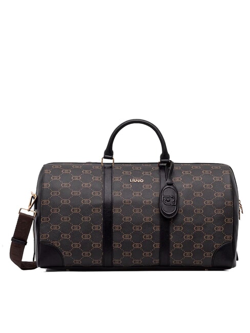 LIUJO CIRRY Geantă mare de voiaj cu logo și curea de umăr BLACK - Genți de voiaj